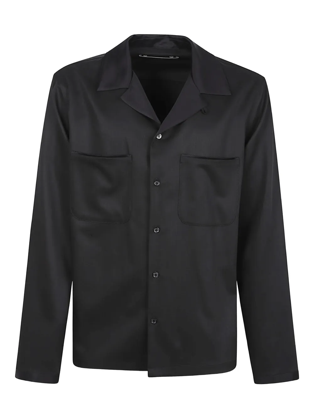Golden Goose chest-pocket virgin wool shirt - Nero