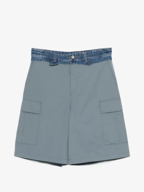 MM6 Maison Margiela shorts cargo con panel de mezclilla