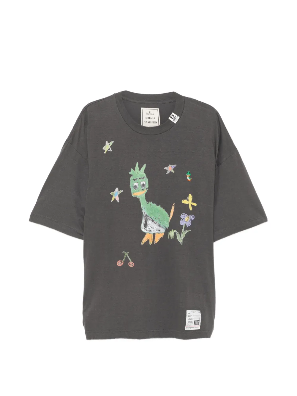 Maison MIHARA YASUHIRO Leon Kids Doodle T-shirt - Nero
