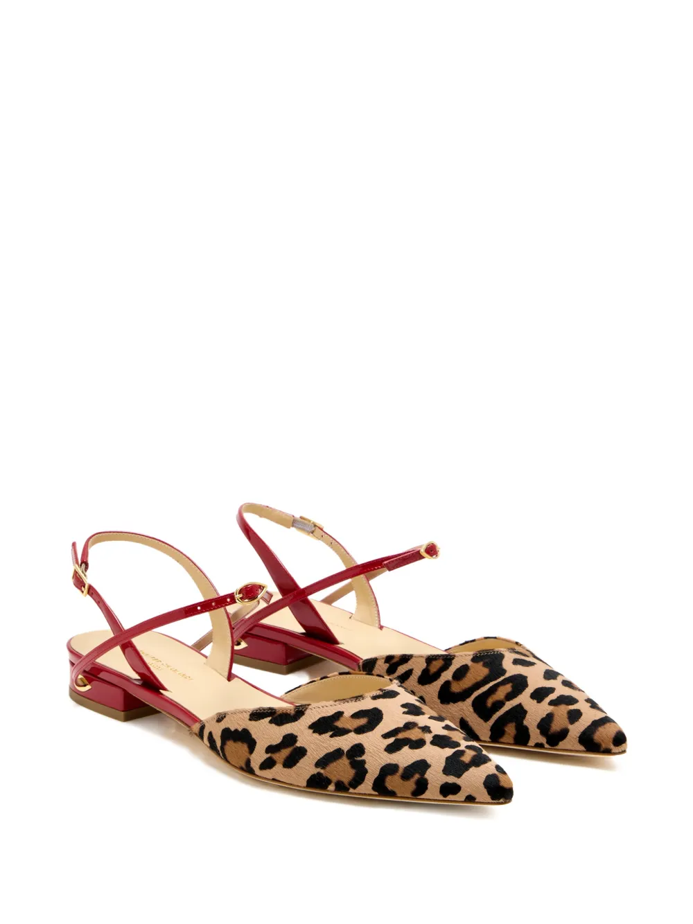 Jennifer Chamandi Vittorio animal-print slingback-strap pumps Beige