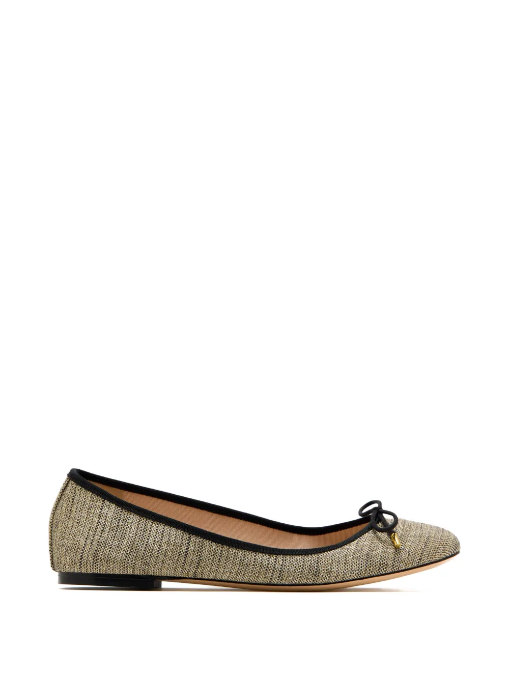 HOUSE OF BALLERINAS Emilie bow-detail ballet flats Goud