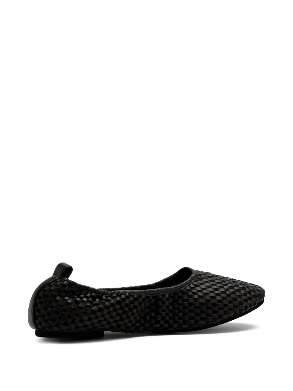 St. Agni Lattice geweven ballerina's Zwart