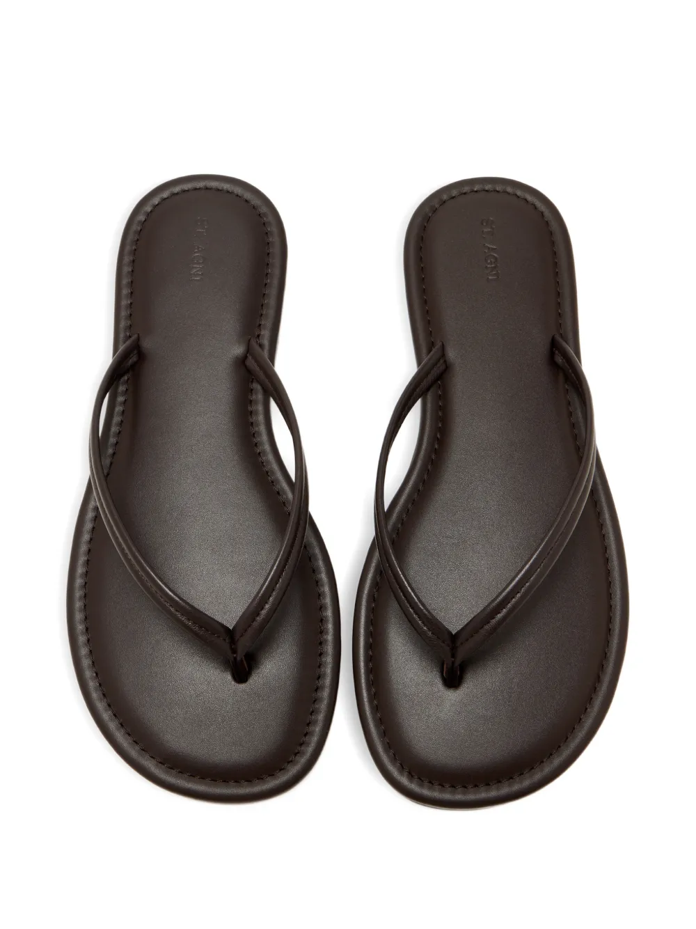 St. Agni Leren sandalen Bruin