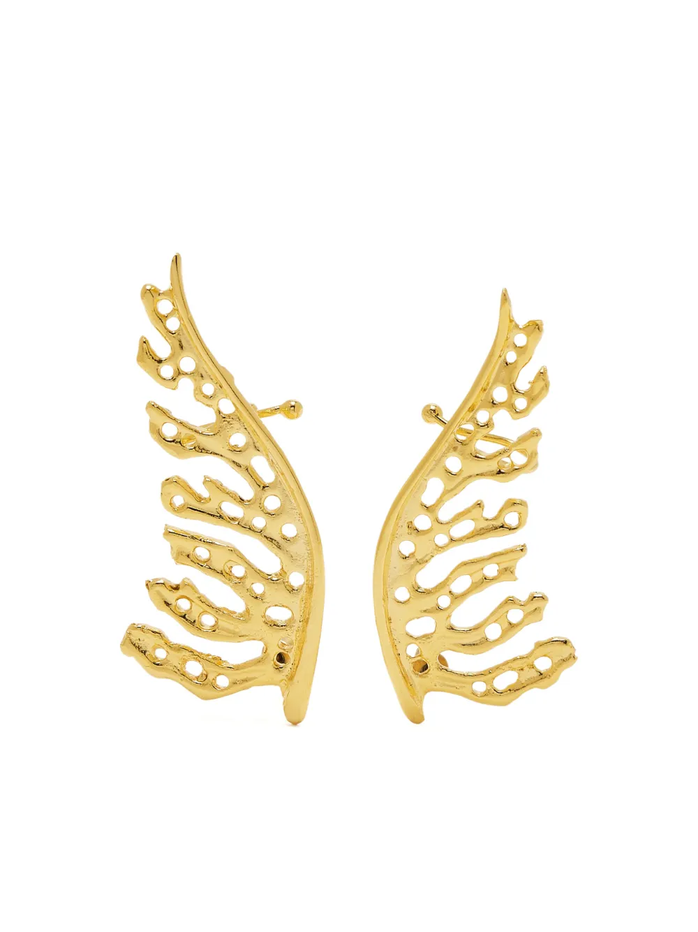 Lynyer Mystic leaf earrings - Goud