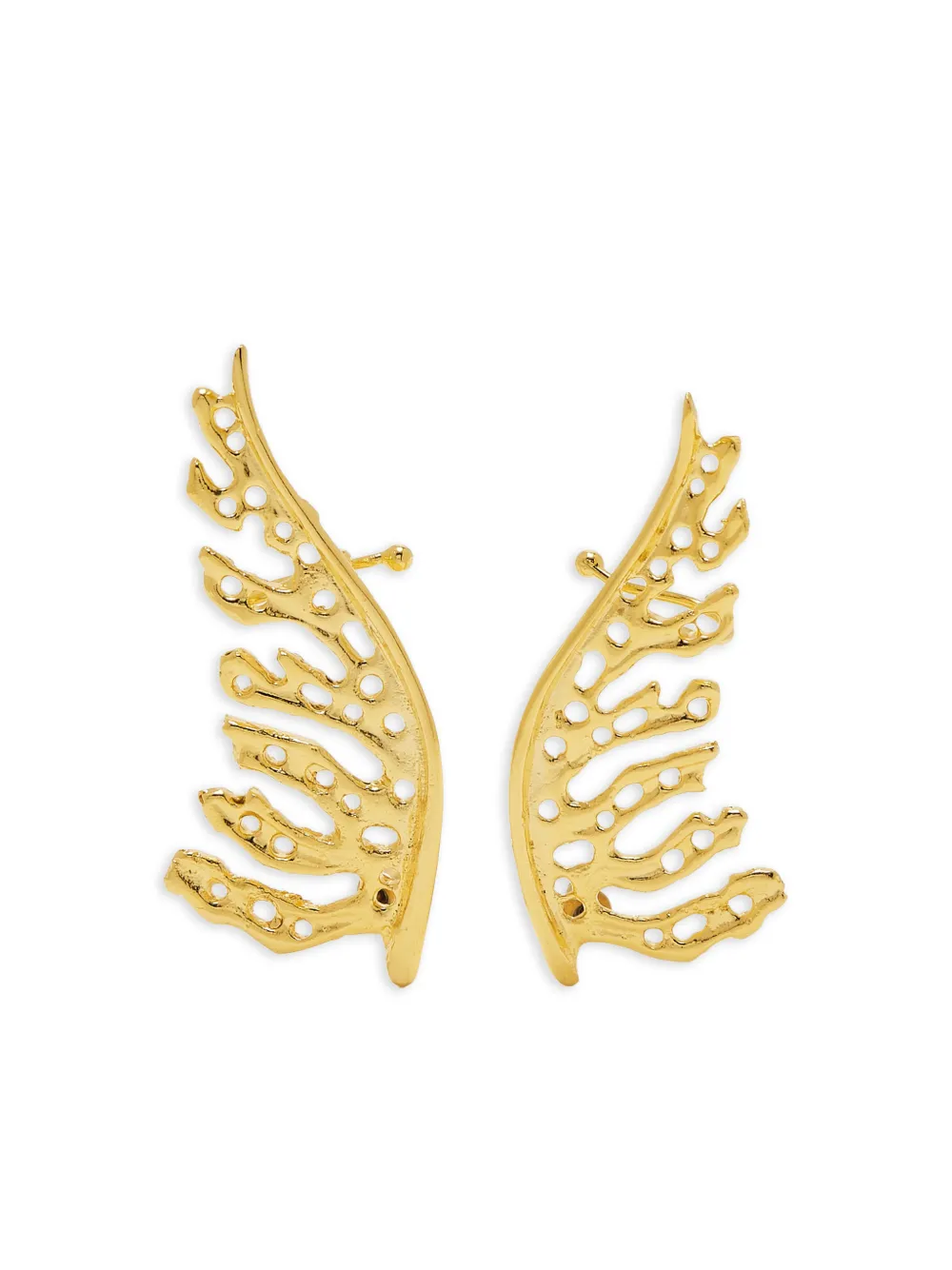 Lynyer Mystic leaf earrings - Oro
