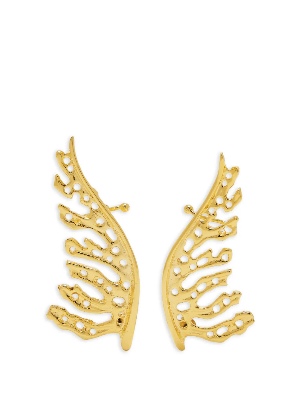 Lynyer Mystic leaf earrings - Oro
