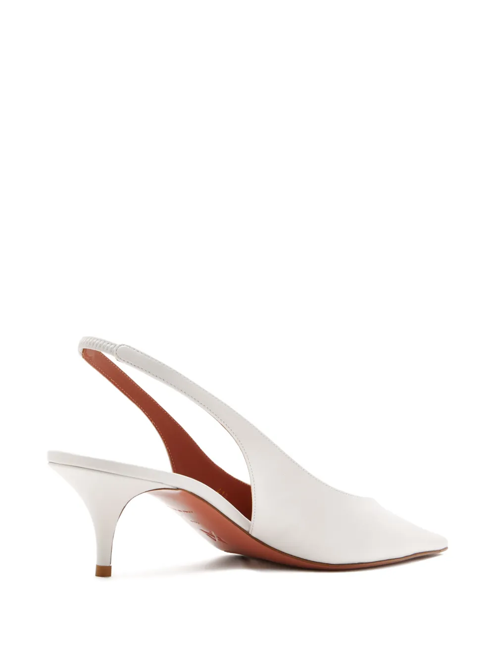 Amina Muaddi Anok slingback pumps met puntige neus Wit