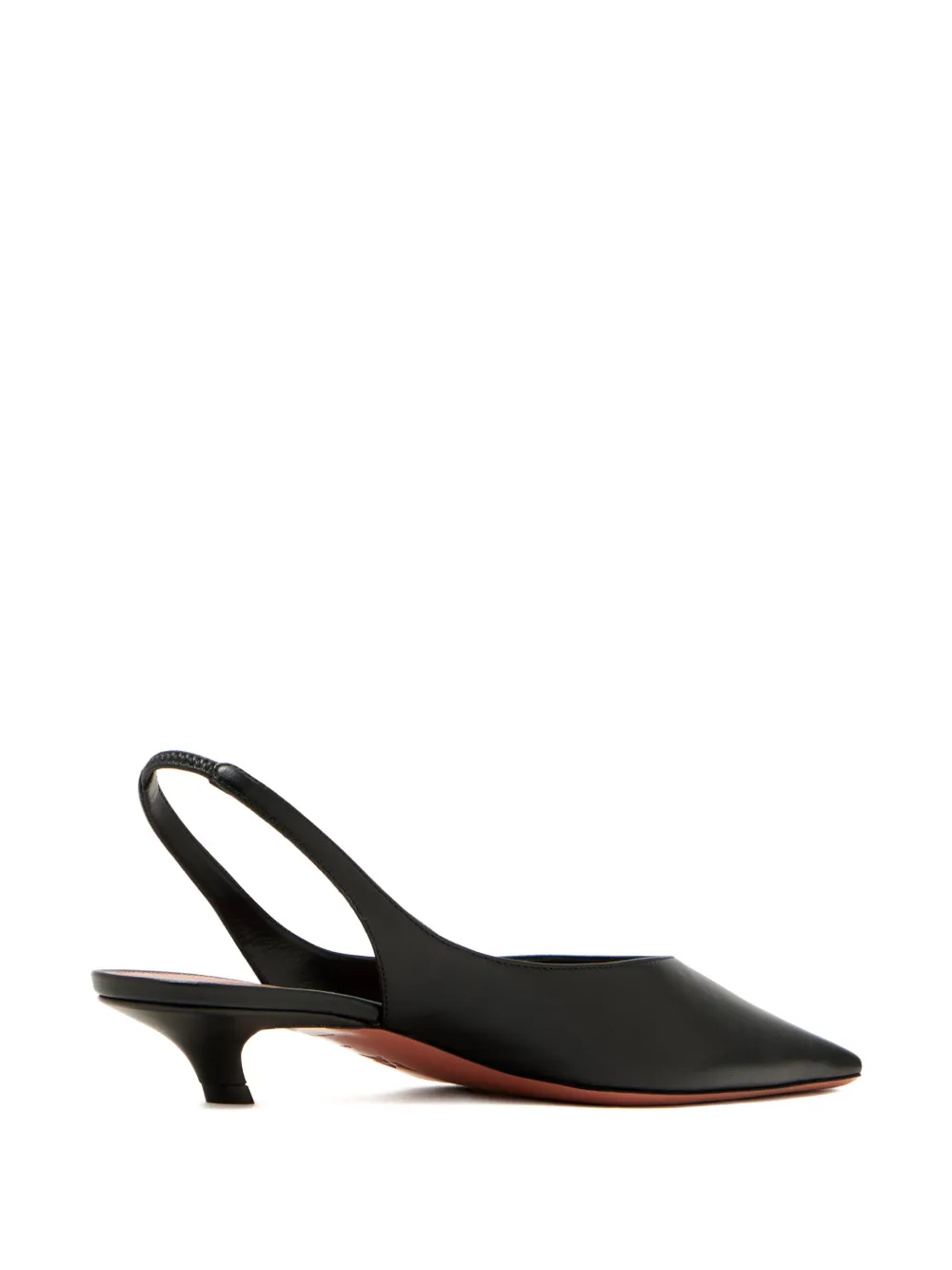 Amina Muaddi Jamie square-toe slingback-strap pumps Zwart