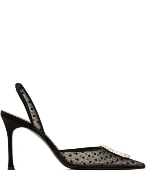 Amina Muaddi Camelia polka-dot pumps