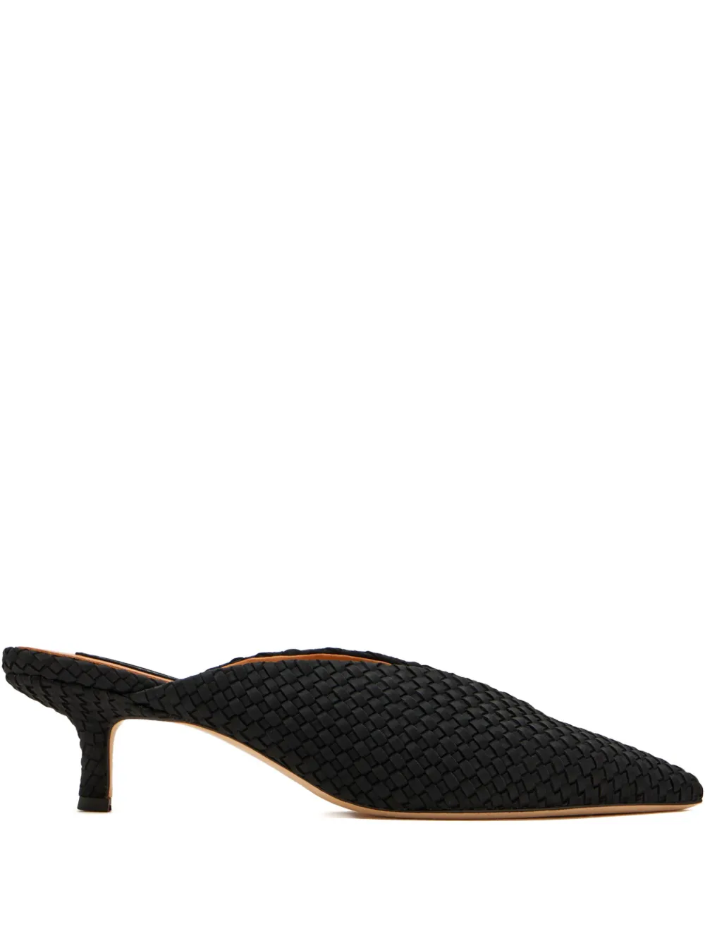 NAGHEDI Strada woven-design heeled mules - Nero