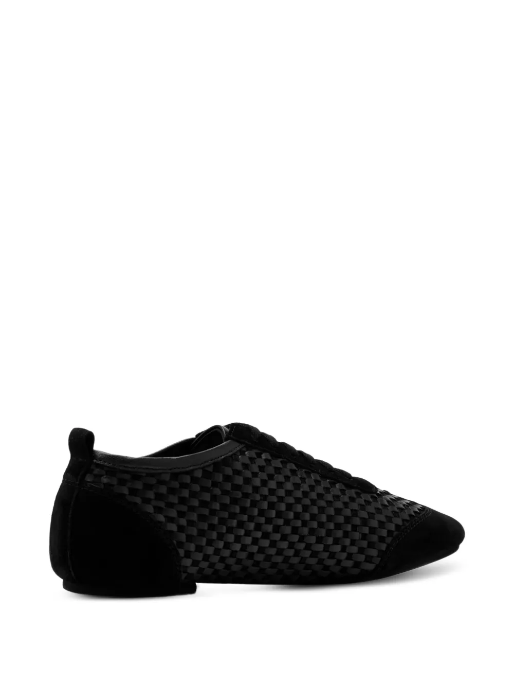 St. Agni lattice-woven sneakers - Zwart