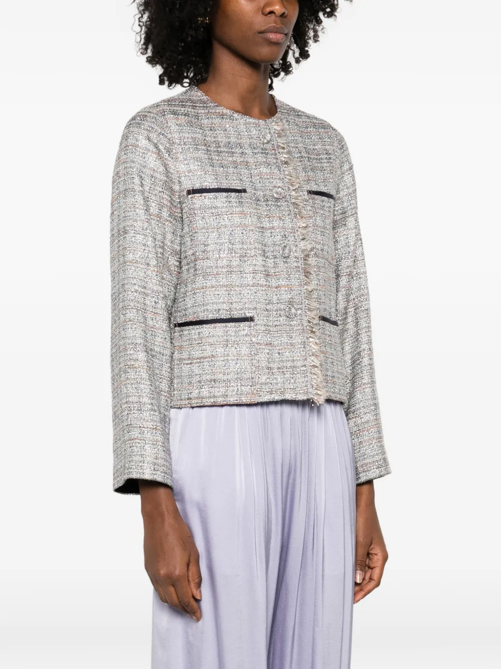 Forte Jack met franje detail Beige
