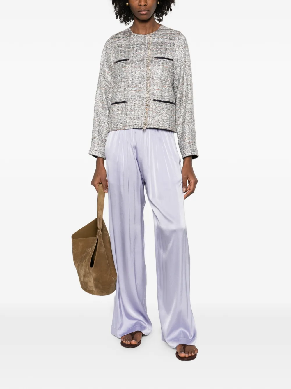 Forte Jack met franje detail Beige