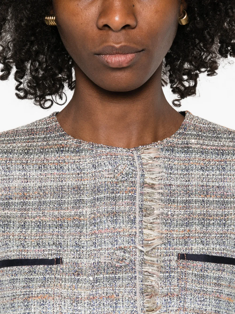 Forte Jack met franje detail Beige