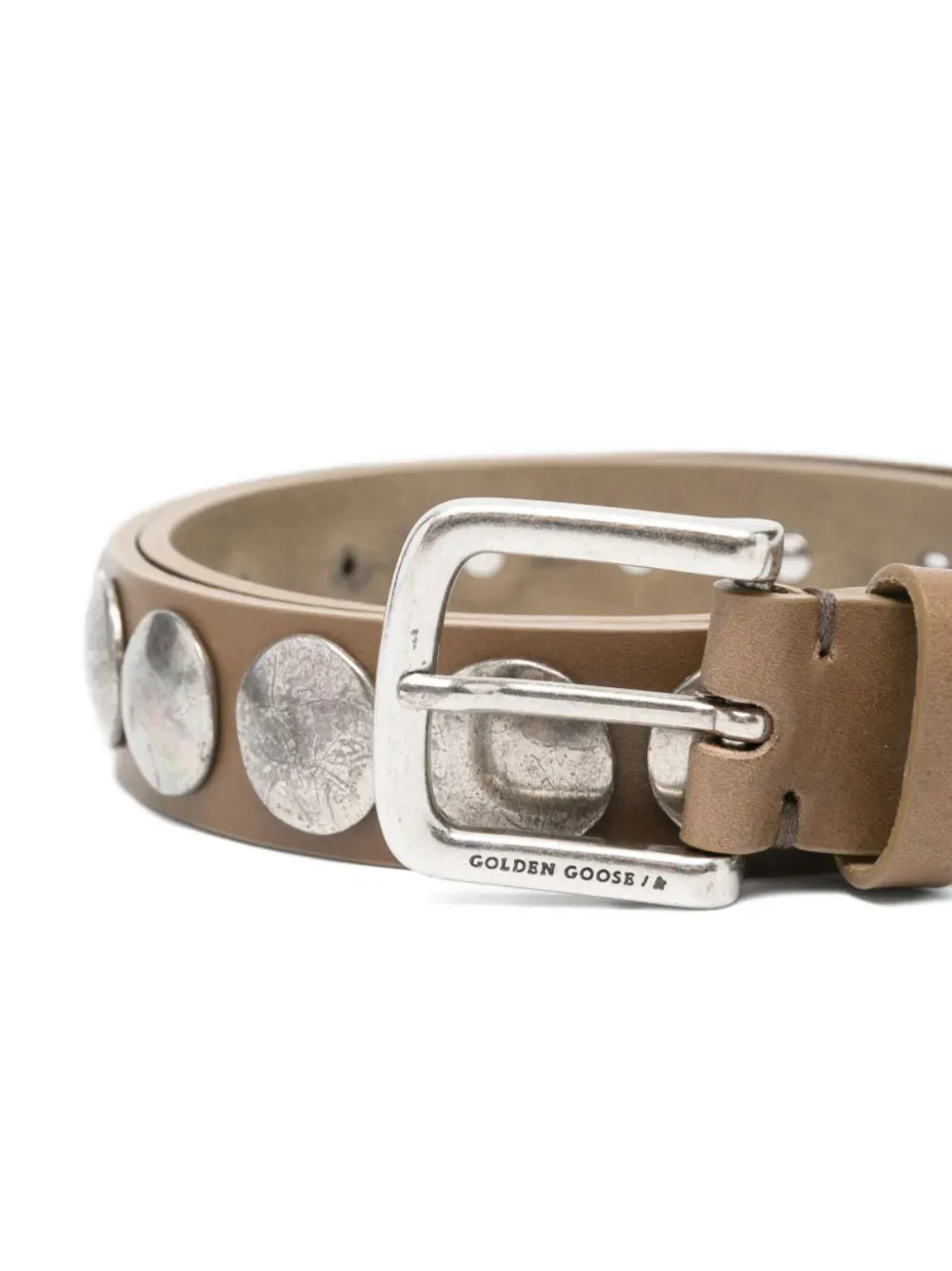 Golden Goose stud-embellished belt - Bruin