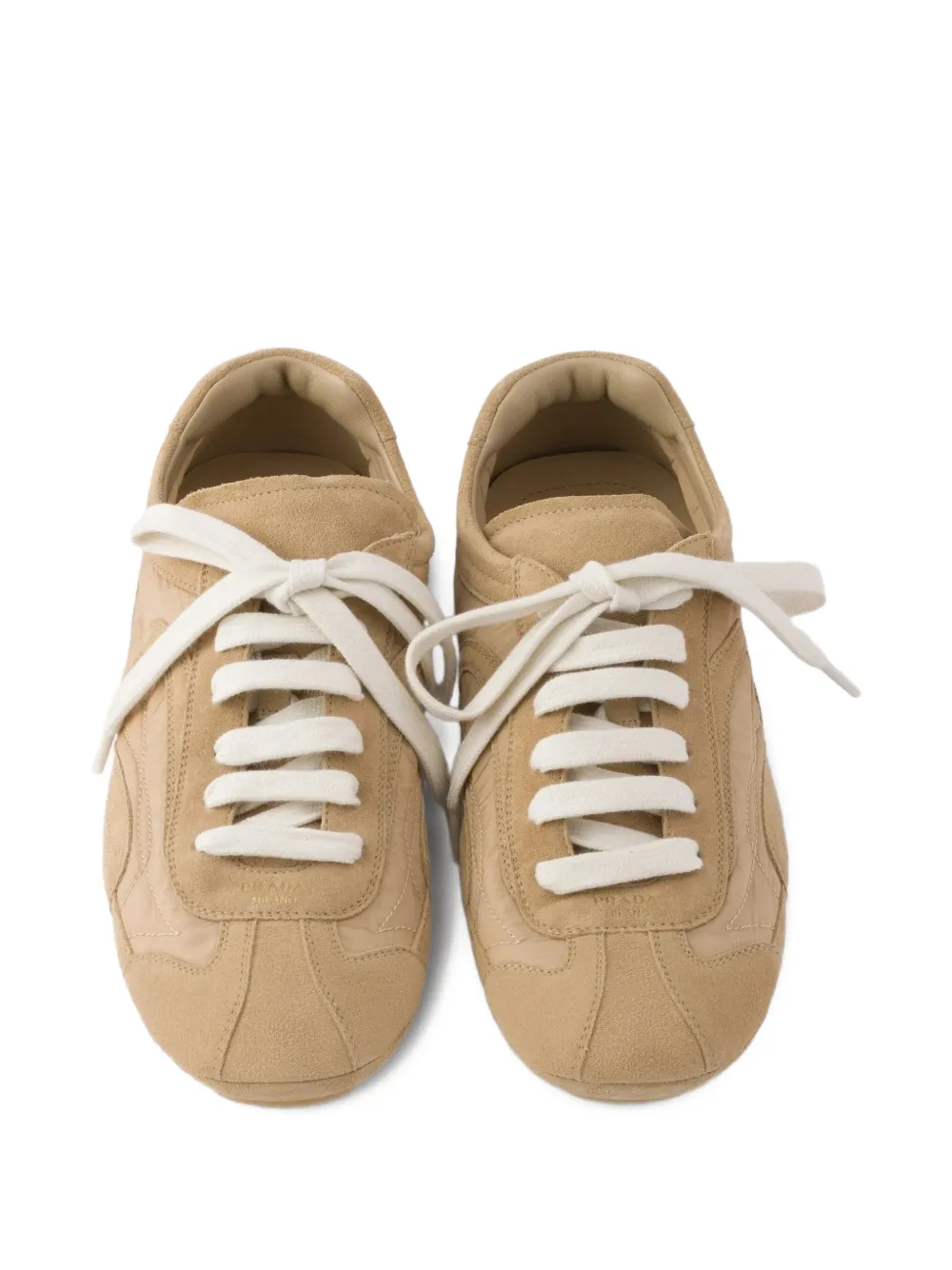 Prada lace-up trainers Beige