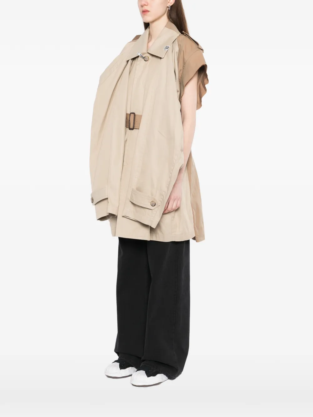  Maison Mihara Yasuhiro Belted Trench Coat - Neutrals 