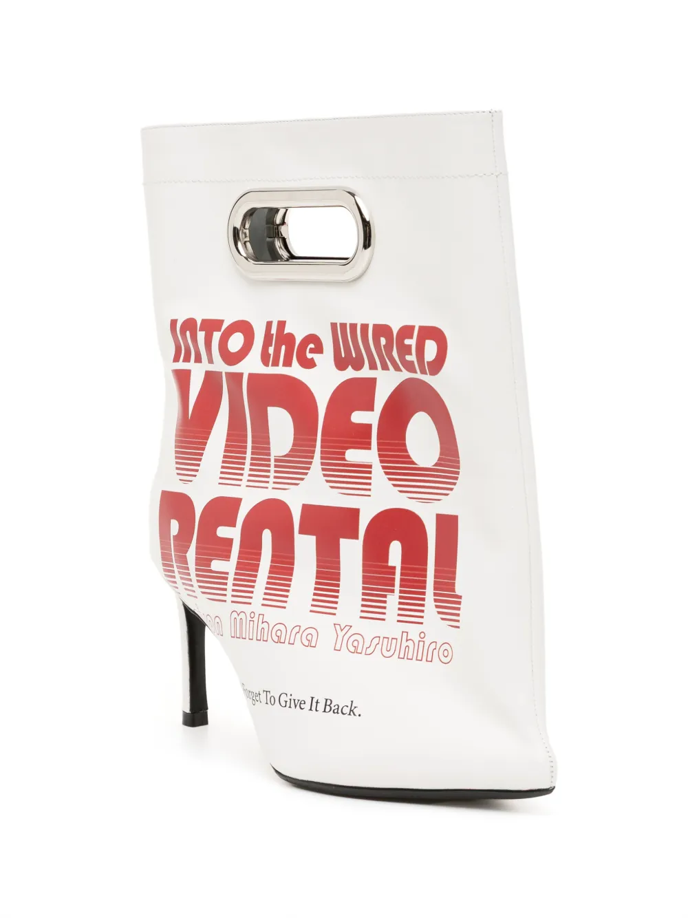 Maison MIHARA YASUHIRO 80 mm laarzen met print Wit