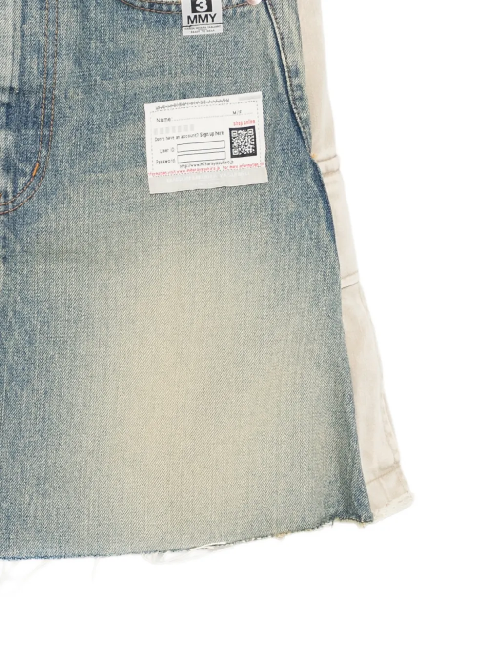 Maison Mihara Yasuhiro Skorts Vaqueros - Azul 