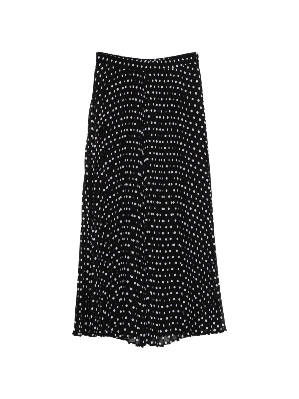 Michael Michael Kors pleated polka-dot maxi skirt - Nero
