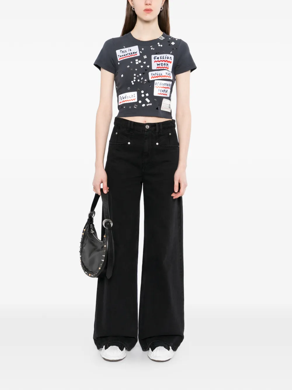  Maison Mihara Yasuhiro Printed T-shirt - Black 