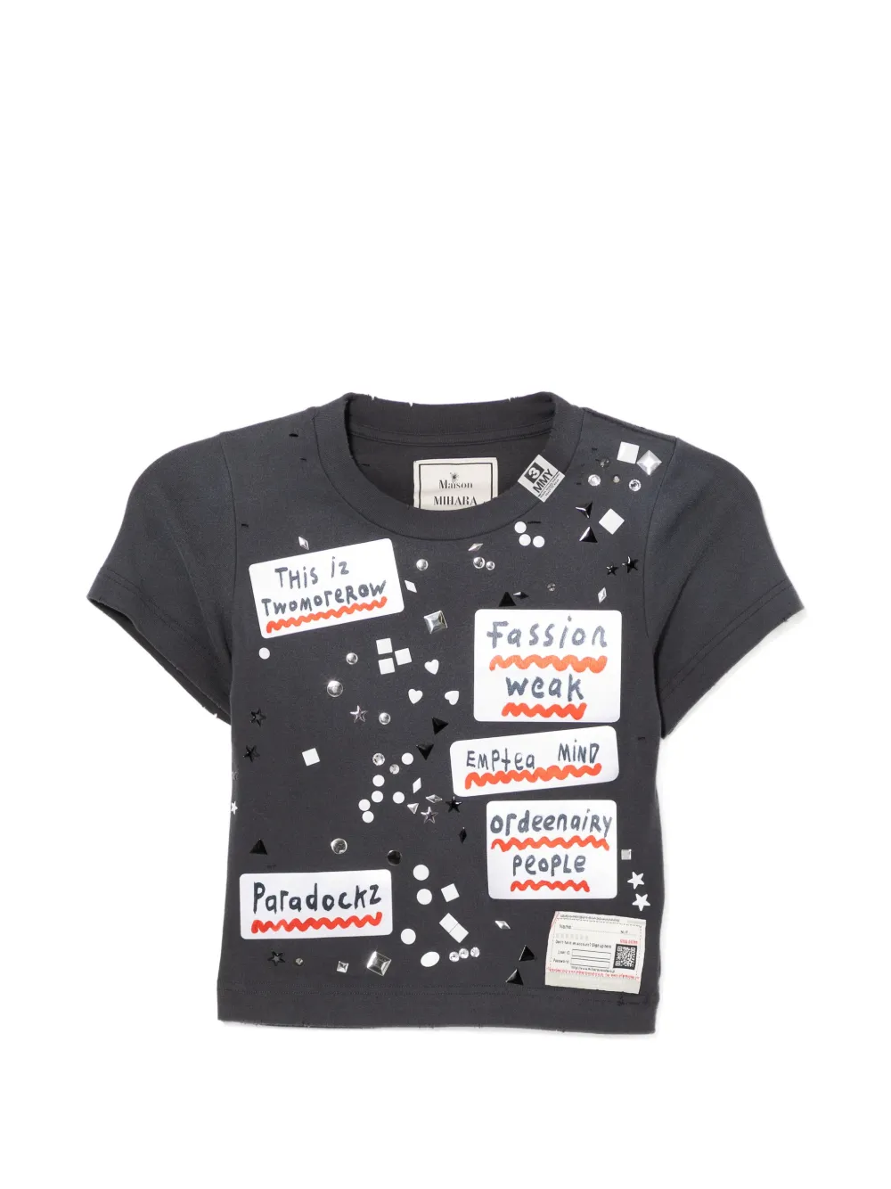 Maison MIHARA YASUHIRO T-shirt con stampa - Nero