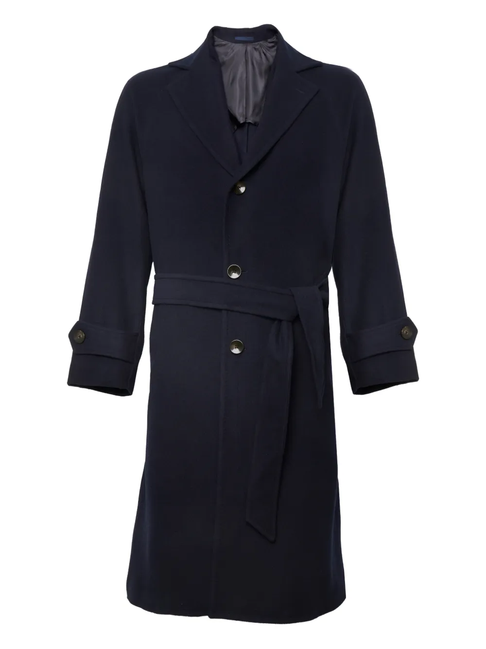 FRANZESE COLLECTION Stefano De Martino belted coat - Blu