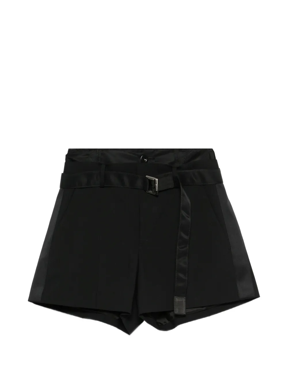 sacai high-waist shorts - Nero