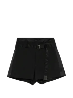 Sacai プリーツ ショートパンツ | ブラック | FARFETCH JP