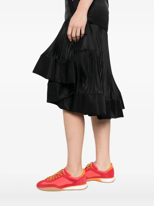 sacai ロングプリーツスカート Sacai プリーツ スカート | ブラック | FARFETCH JP