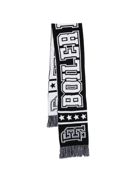 Boiler Room fringed-hem printed scarf