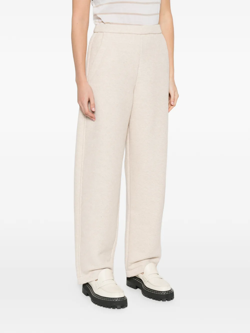 Max Mara Broek met textuur Beige