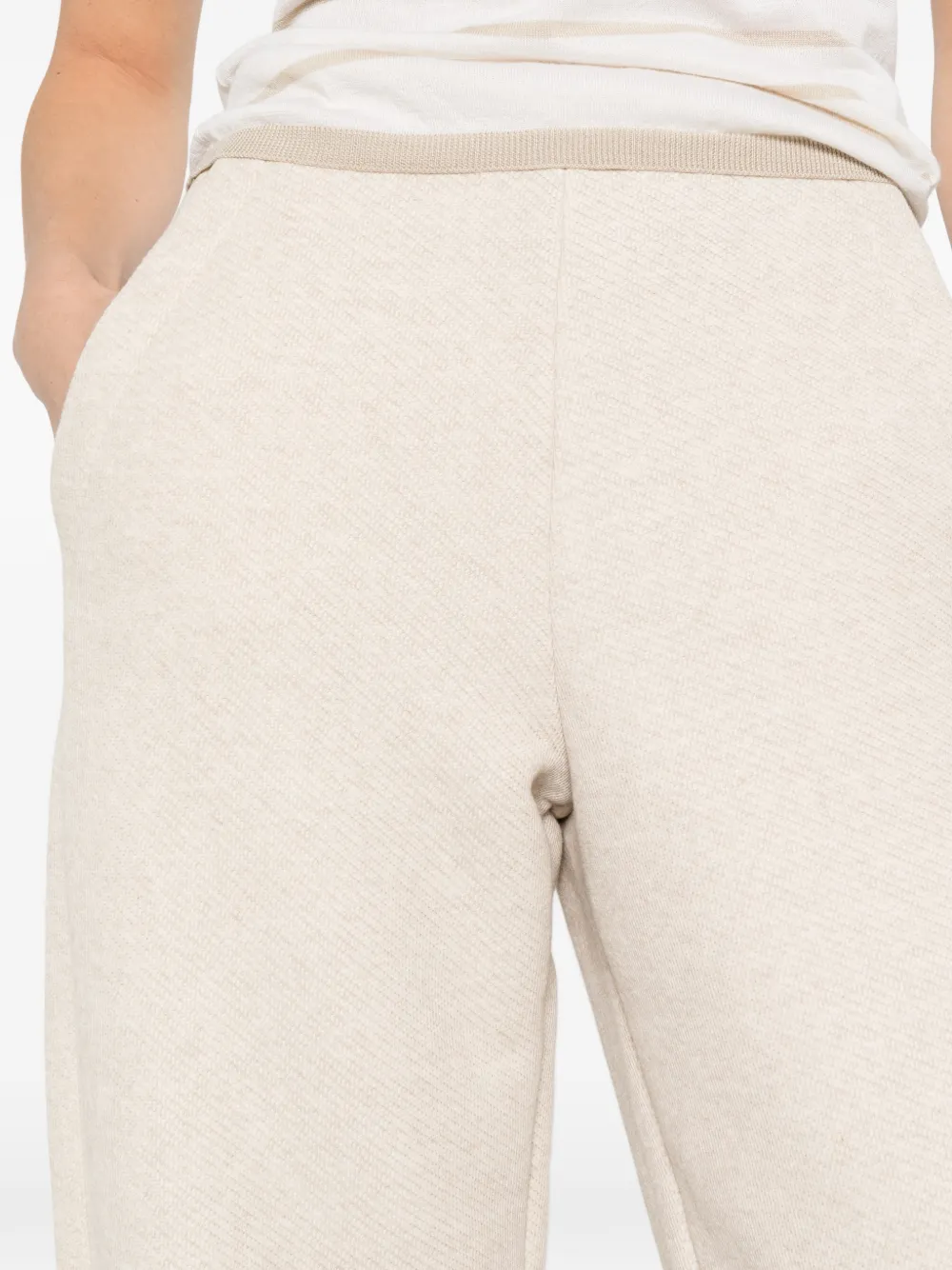Max Mara Broek met textuur Beige