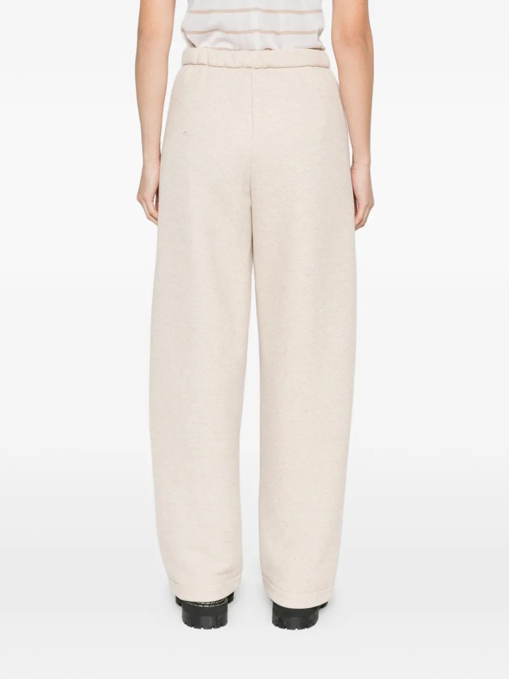 Max Mara Broek met textuur Beige