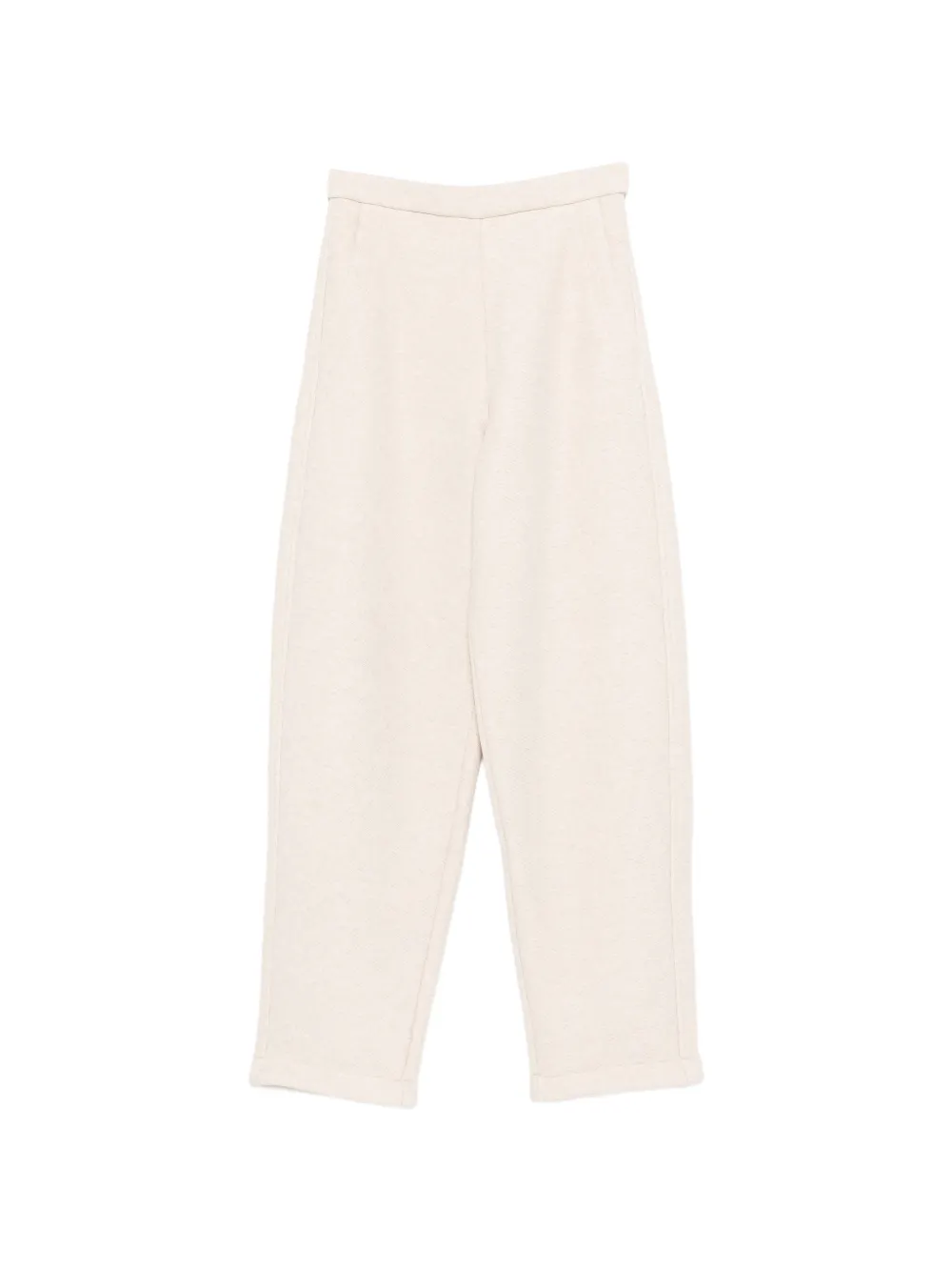 Max Mara textured elasticated-waist trousers - Toni neutri