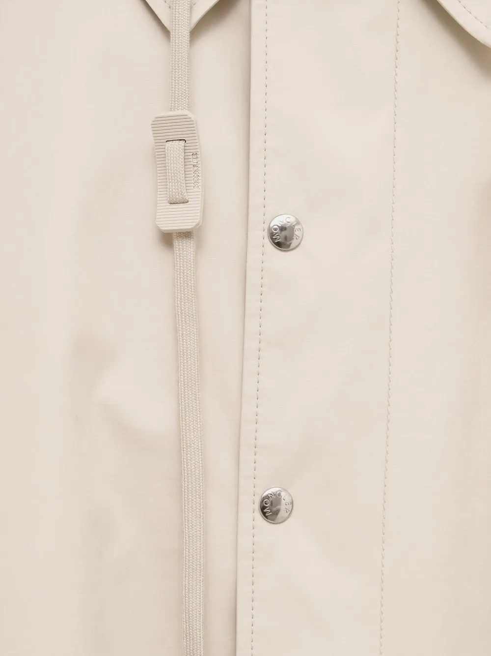  Moncler Kervoyal Button Fastening Coat - Neutrals 
