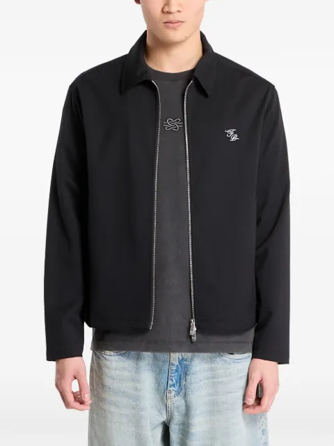 Filling Pieces twill embroidered coach jacket