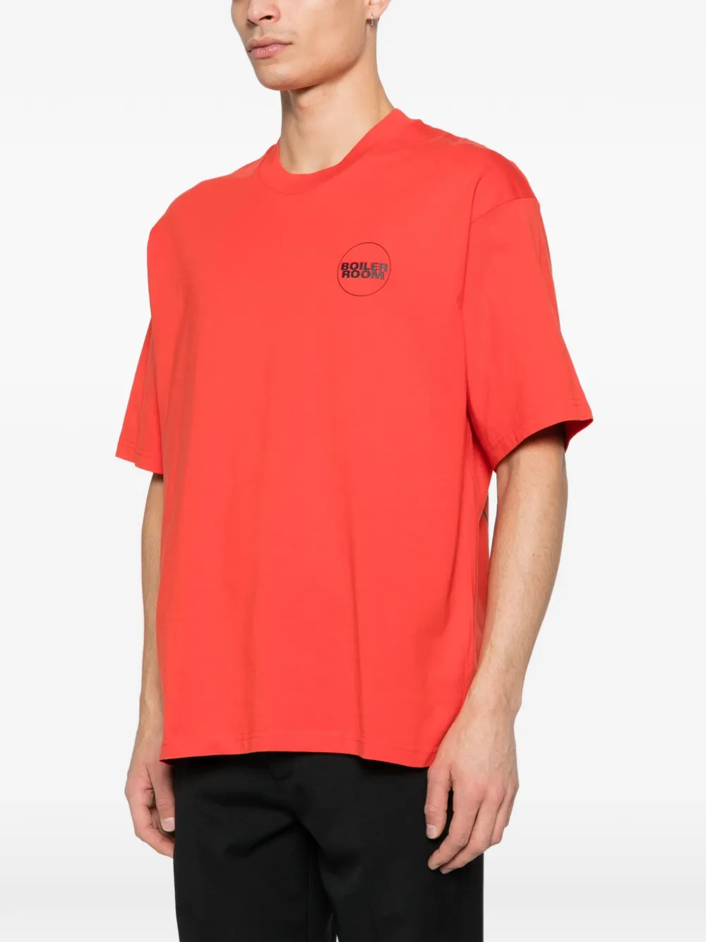 Boiler Room T-shirt met logoprint Rood