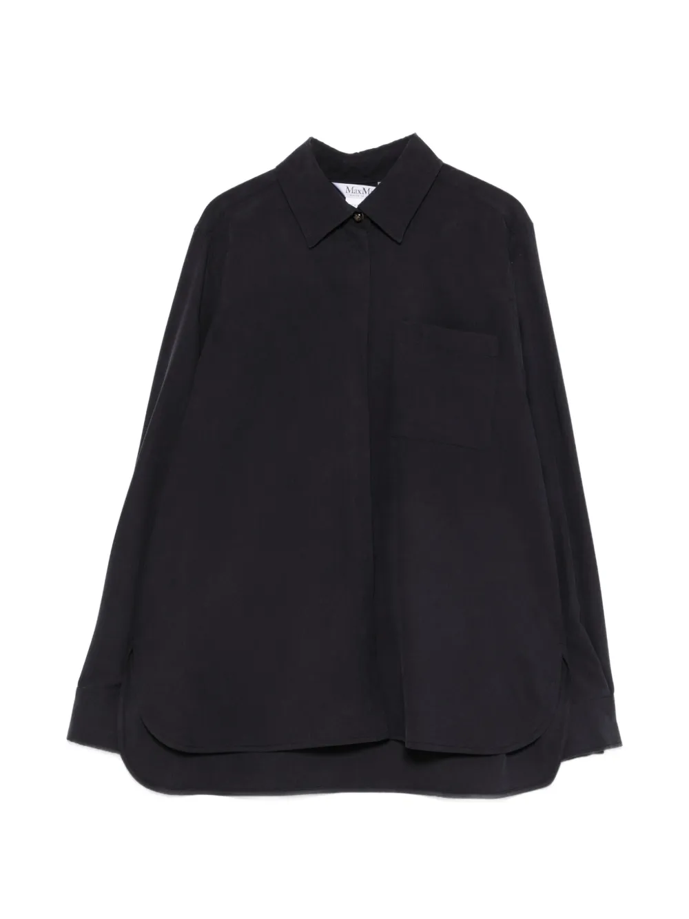 Max Mara pocket collared shirt - Blu