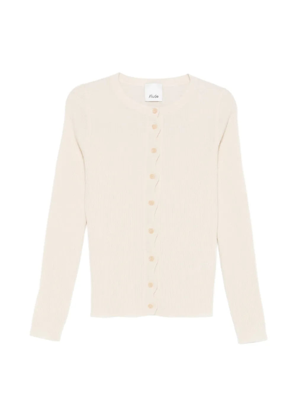 Allude Gerippter Cardigan - Nude