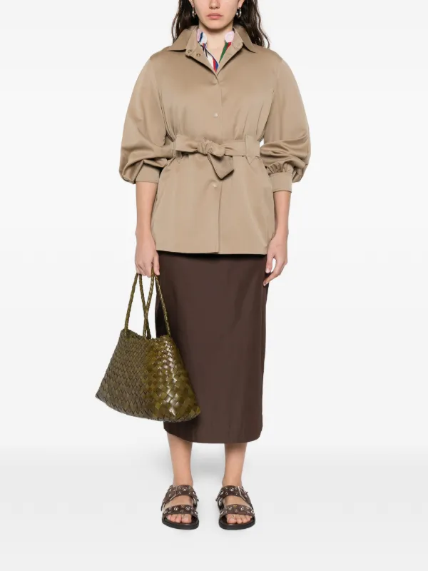 Max Mara ベルテッド ジャケット | ニュートラル | FARFETCH JP