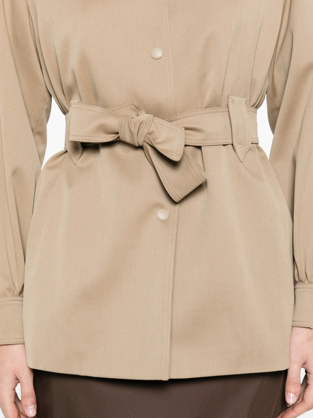 Max Mara ベルテッド ジャケット | ニュートラル | FARFETCH JP