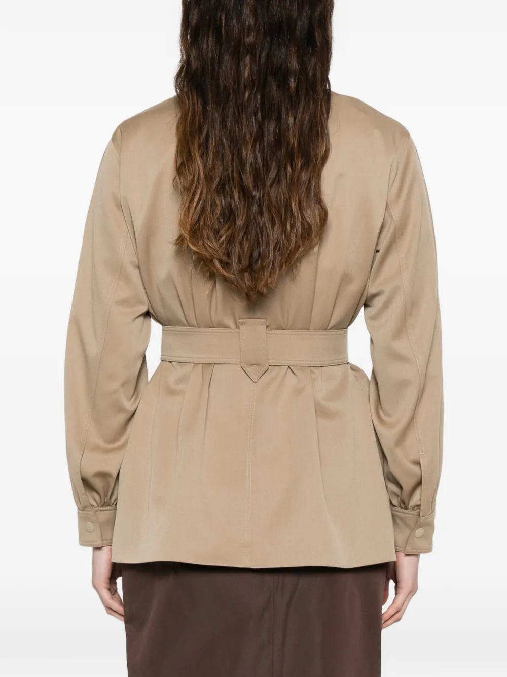 Max Mara Jack met ceintuur Beige