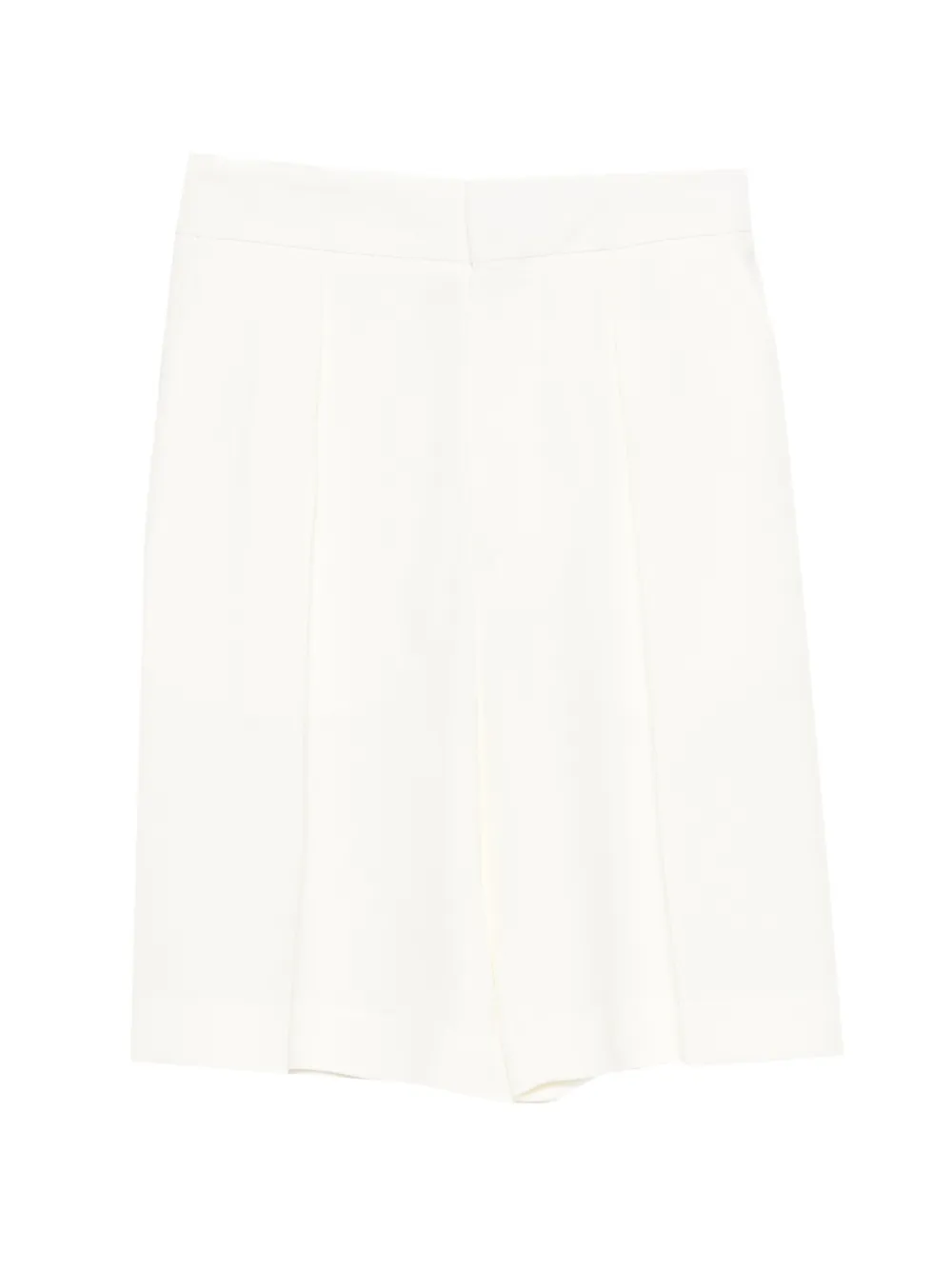 Victoria Beckham pleated shorts - Bianco