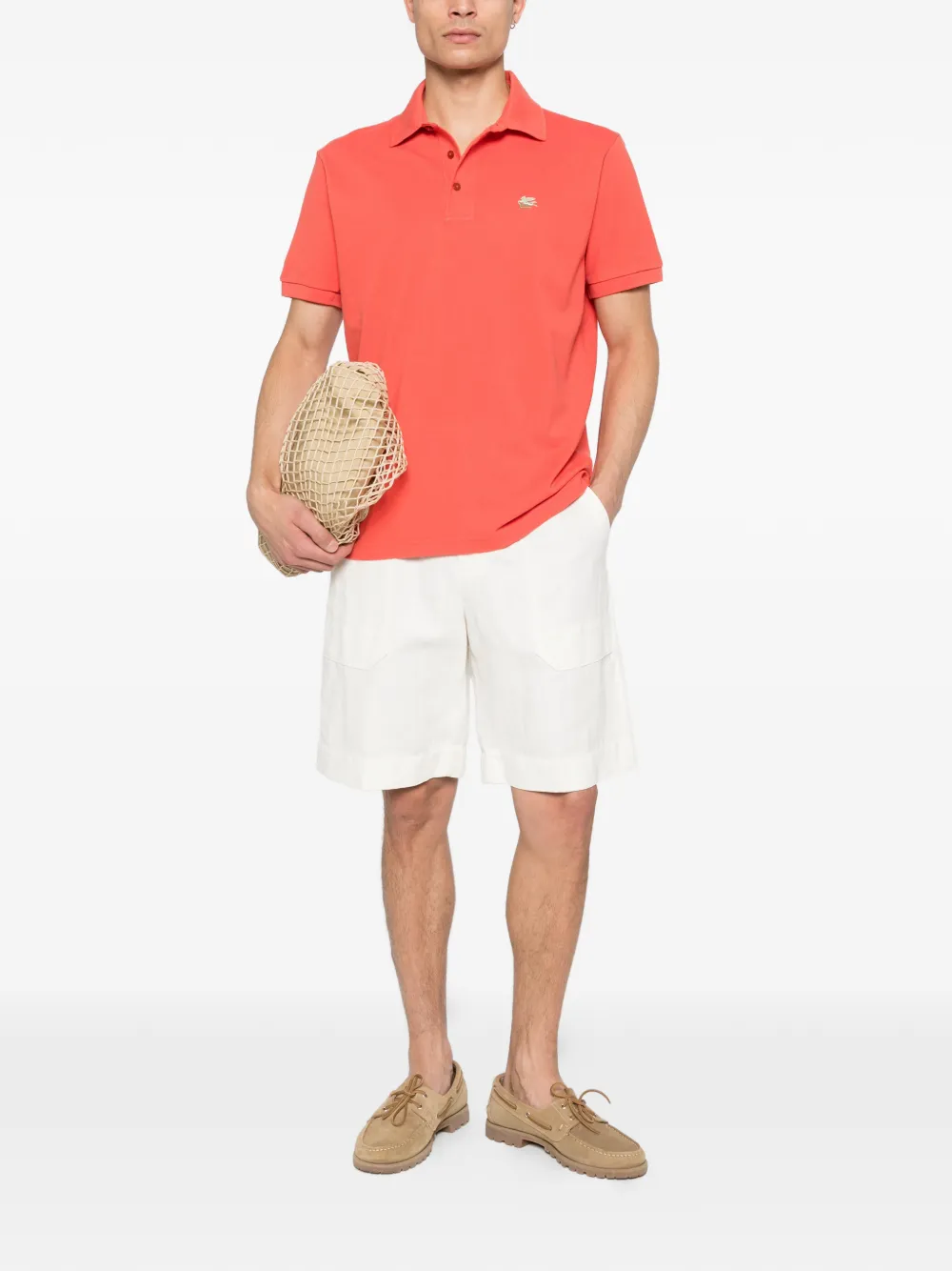 ETRO button logo-detail polo shirt - Oranje