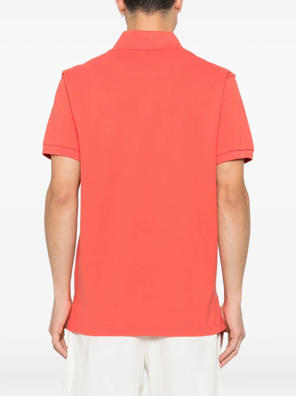 ETRO Poloshirt met logodetail en knopen Oranje