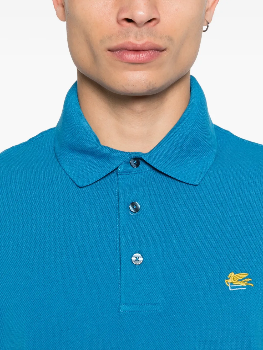 ETRO Poloshirt met borduurwerk Blauw