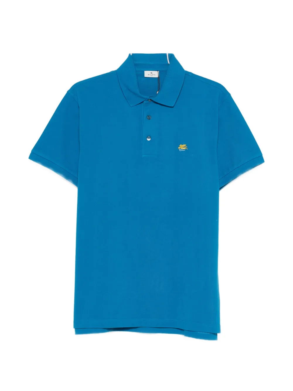 ETRO embroidered polo shirt - Blu