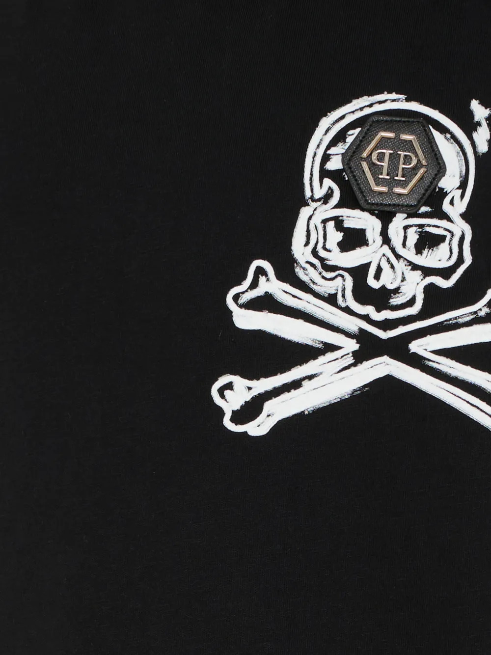  Philipp Plein Junior Skull-print T-shirt - Black 