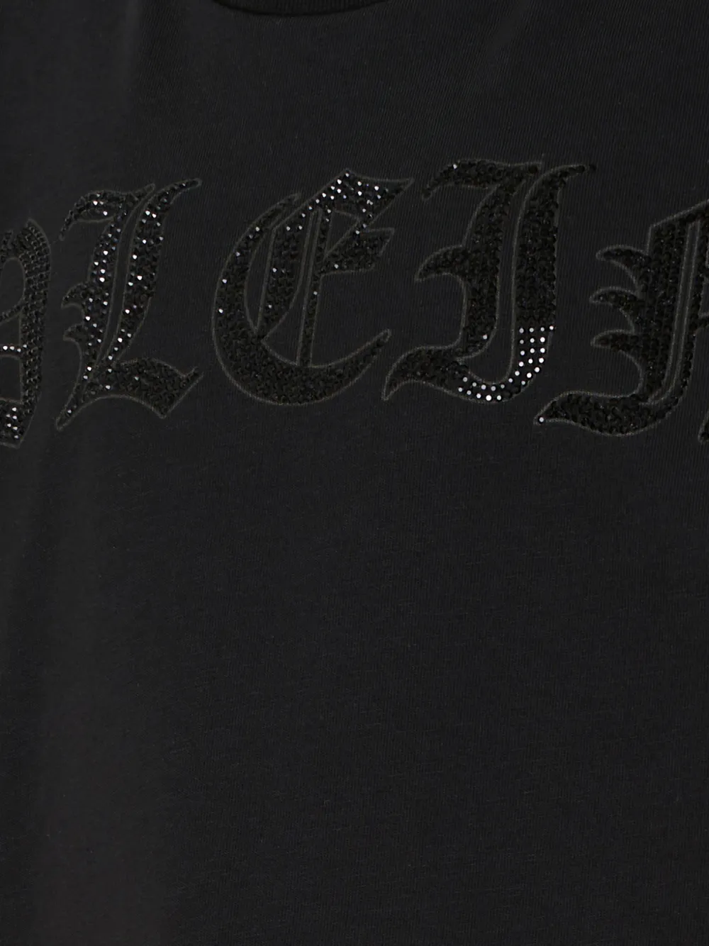 Philipp Plein Junior T-shirt verfraaid met logo Zwart